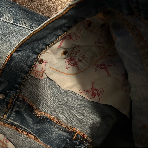 True Religion Light Blue Men's Straight Jeans - Picture 5 of 13